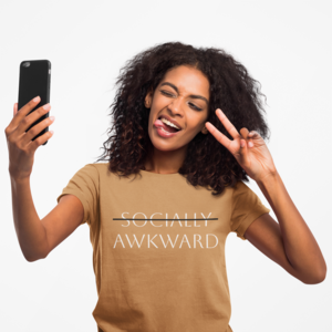 the "socially awkward" tee